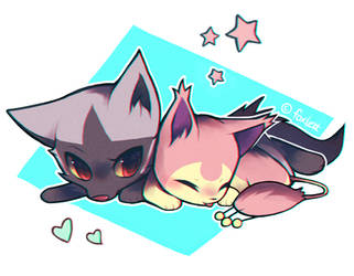 Poochyena and Skitty