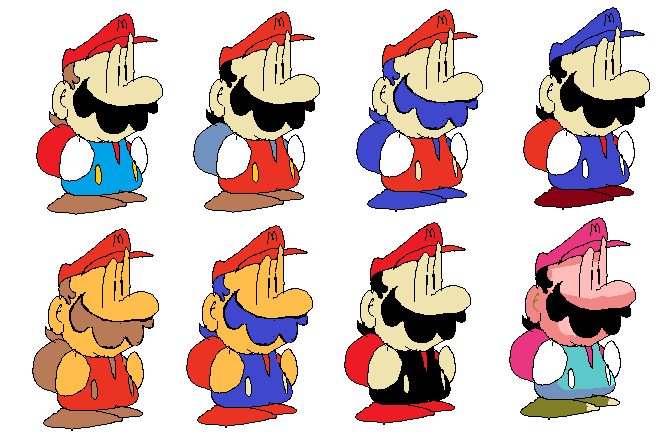 Mario Colors by oohahfhqwhgads on DeviantArt