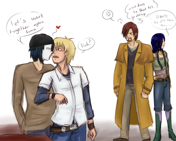 Jealous boyfriend and kiss from a stranger by young-rain on DeviantArt