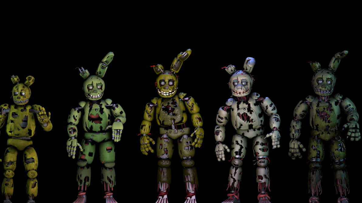 The Evolution Of Springtrap by GrrChinmanLarge on DeviantArt