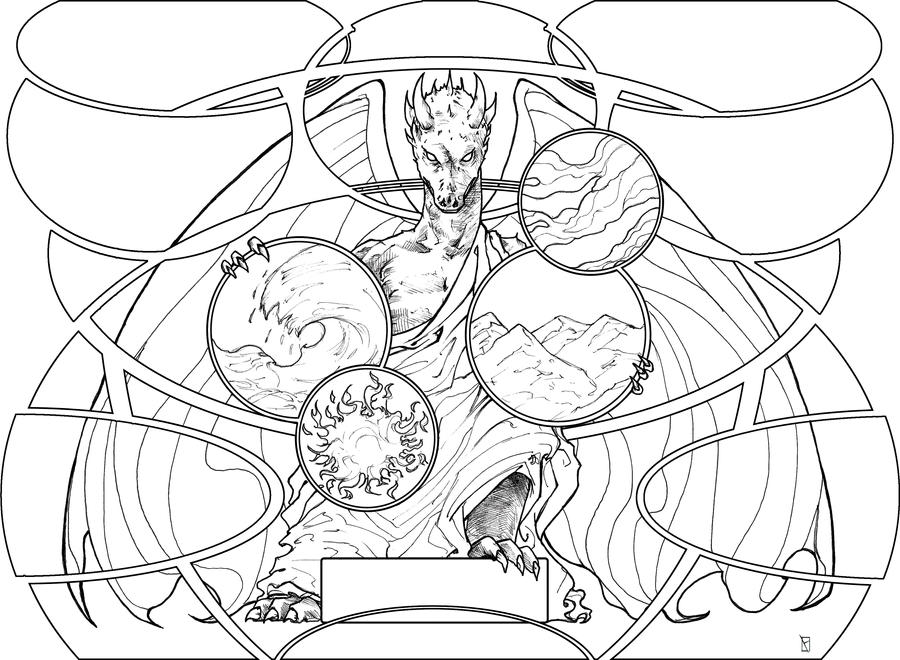 Element Drag Drawing Dragon and Element by syr1979 on DeviantArt