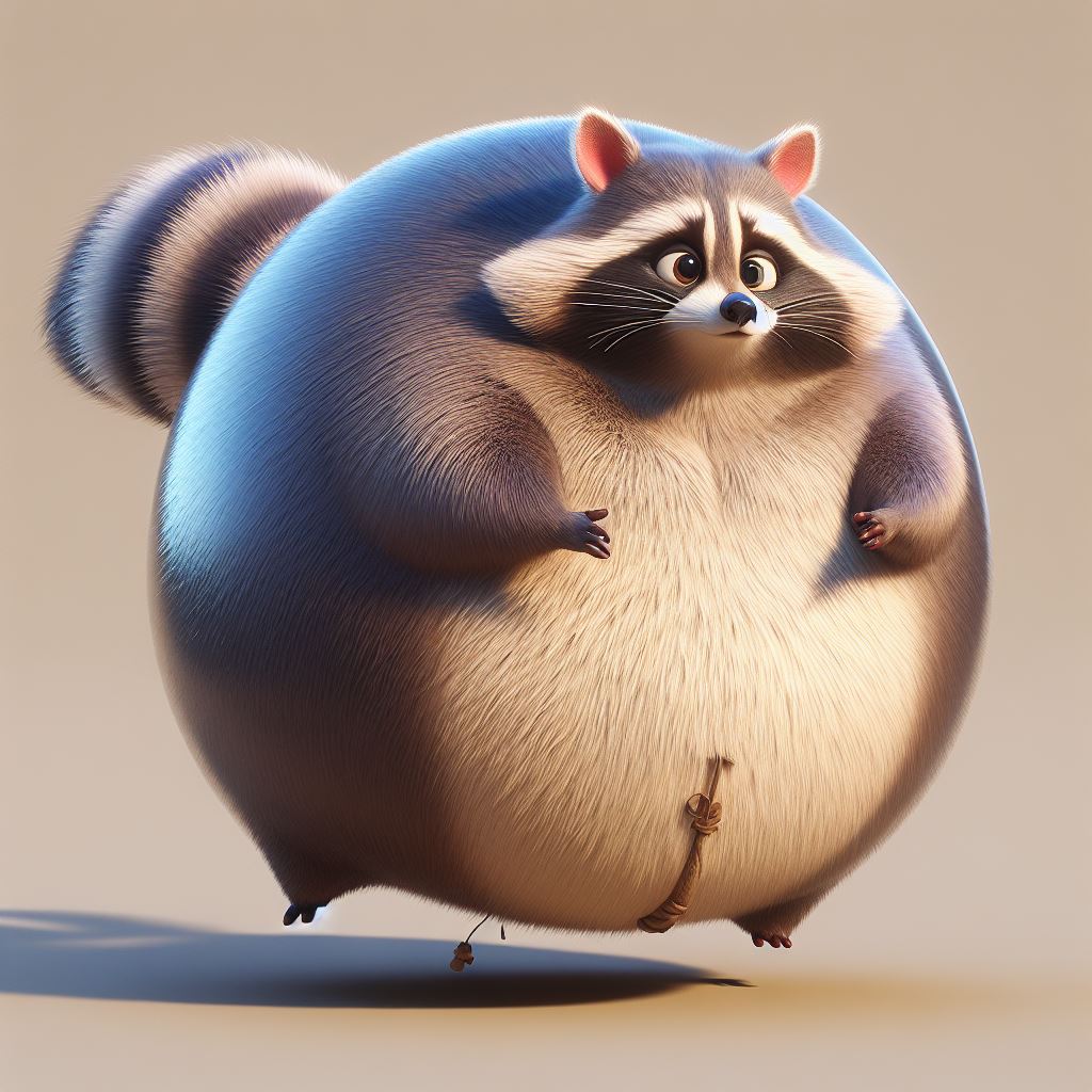 Inflated Balloon Raccoon by Gabrieldammin on DeviantArt