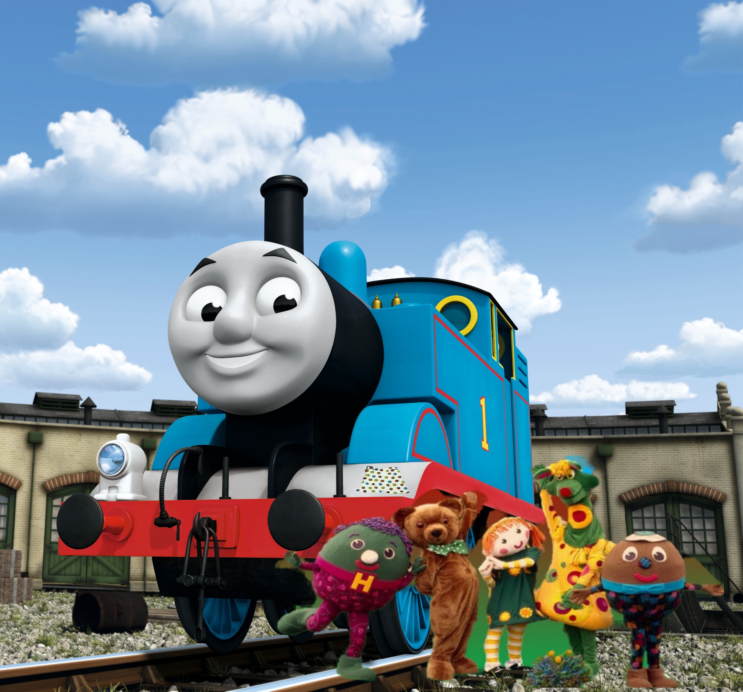 Thomas the Tank Engine meets Polkaroo and his Pals by Trainzville