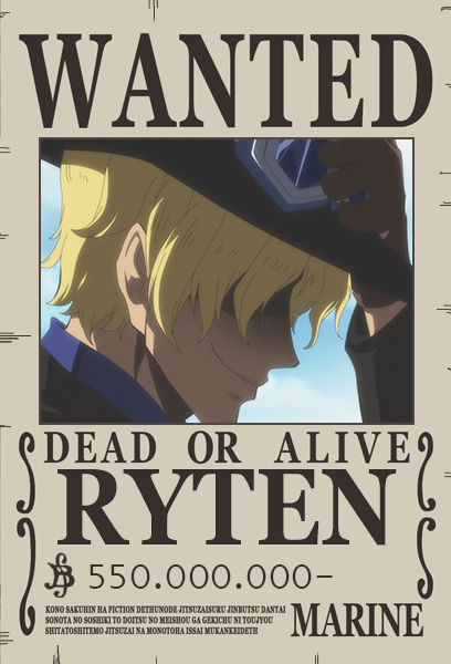 Ryten One Piece Wanted Poster By Xryten On Deviantart Ryten One Piece Wanted Poster By Xryten On Deviantart