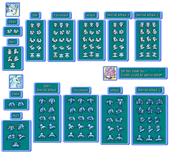 Alolan form sprites by leparagon on DeviantArt