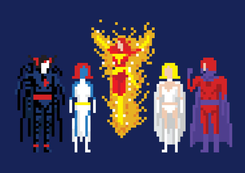 8-Bit X-Men Villains