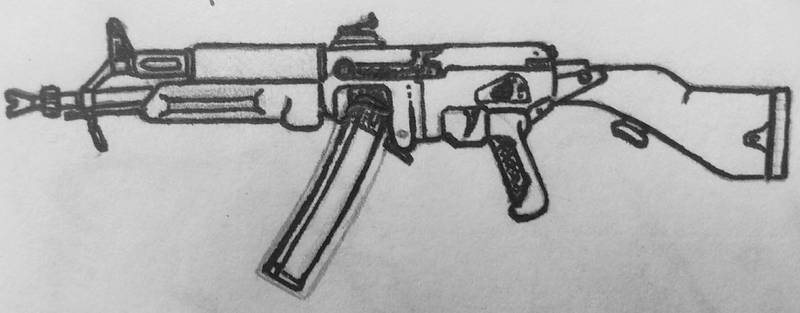 machine gun sketch — Steemit