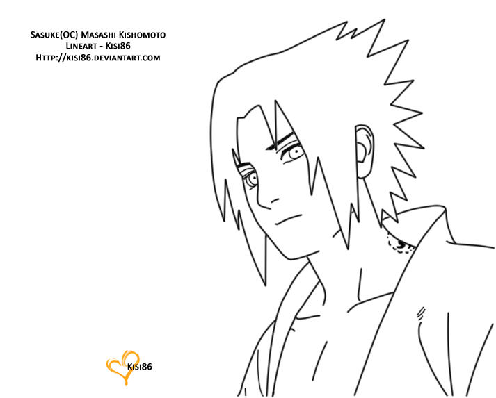 COMO DIBUJAR A SASUKE/NARUTO FÁCIL 