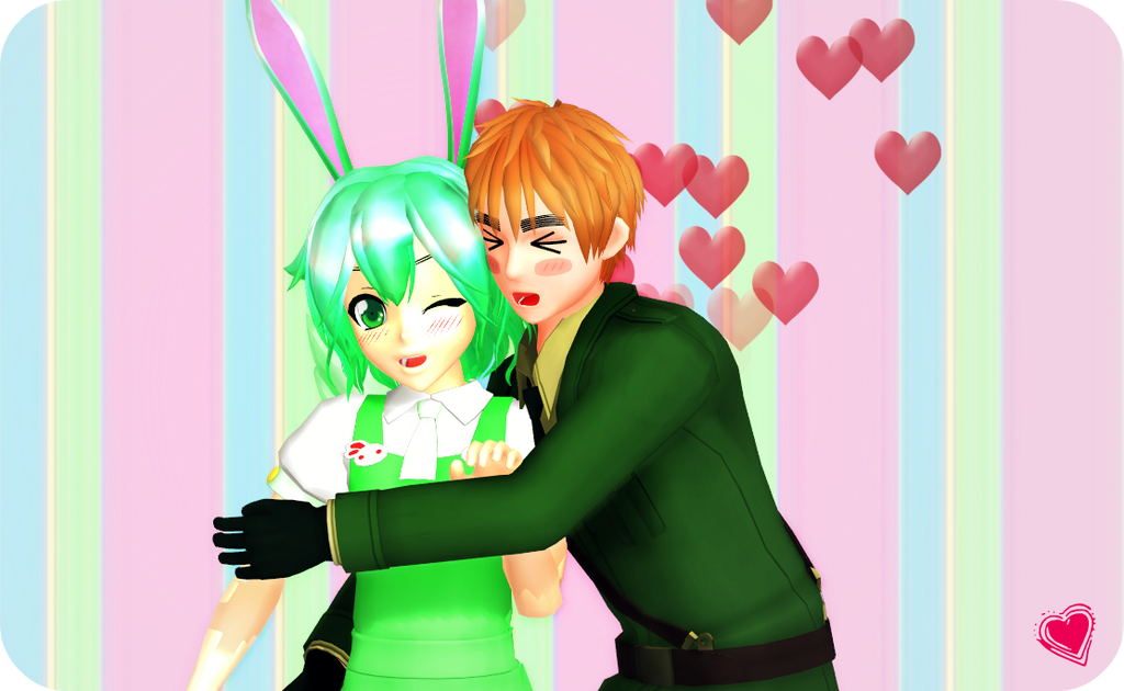 MMD-Flying Mint Bunny!! by Hikary1 on DeviantArt
