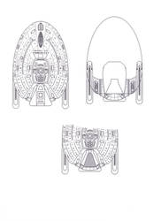 Starship Design v3 of USS Metropolis - Upper side