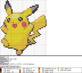 Pikachu XStitch Pattern 1