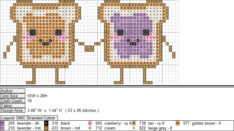 PBJ XStitch Pattern