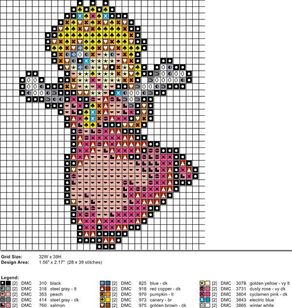 Peach XStitch Pattern 2