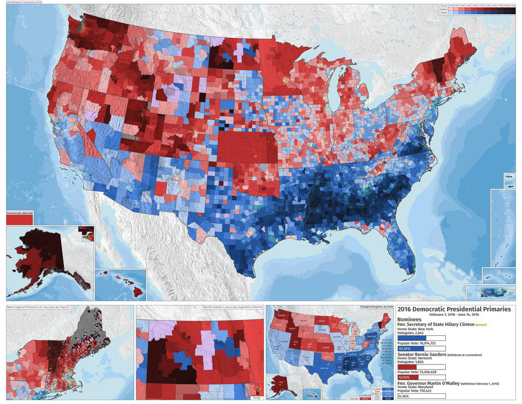 2016 Democratic Presidential Primary by ToixStory