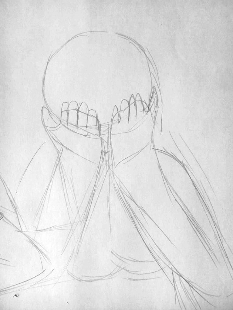 Cry (test drawing) by farek18 on DeviantArt