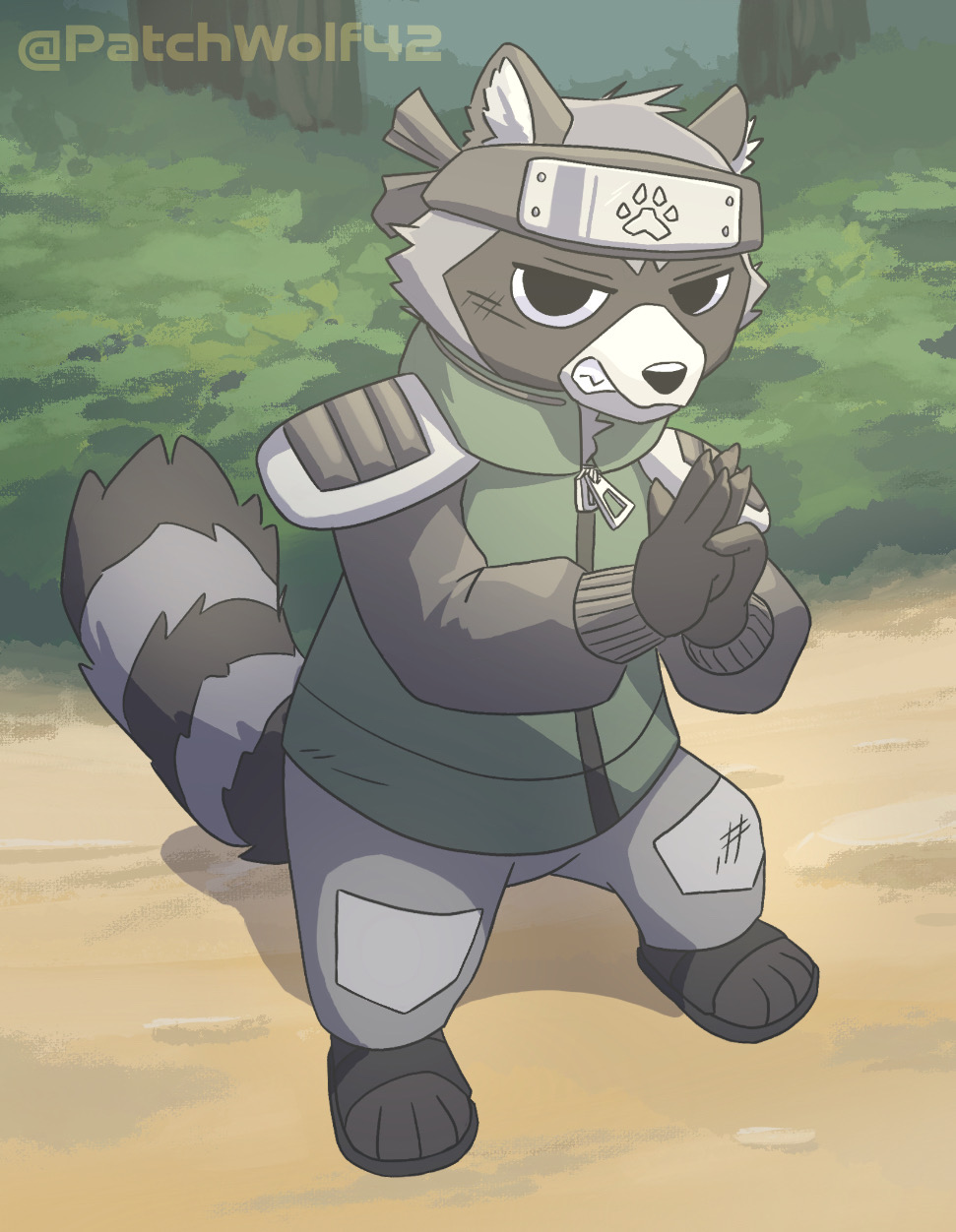 Nijia Racoon Rambashi the Ninja Raccoon! by PatchWolf42 on DeviantArt