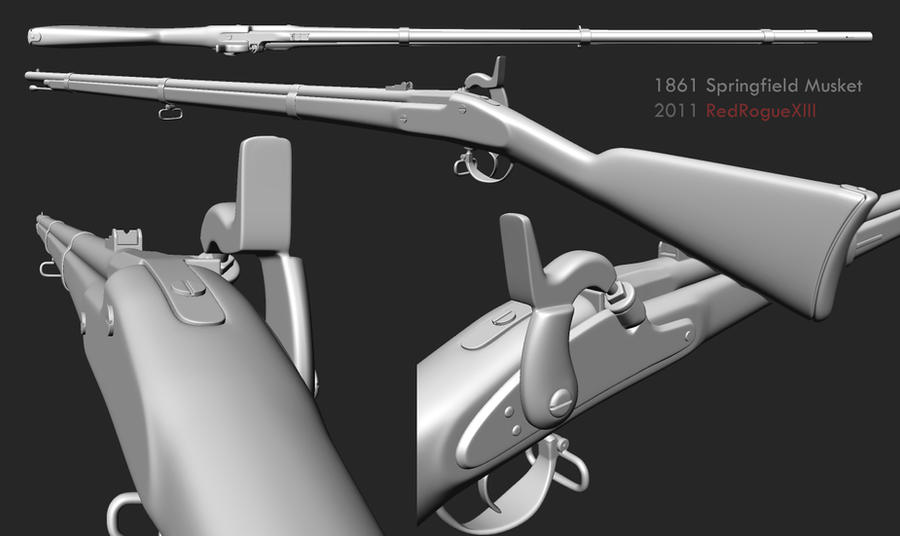 1861 Springfield Musket by redroguexiii on DeviantArt