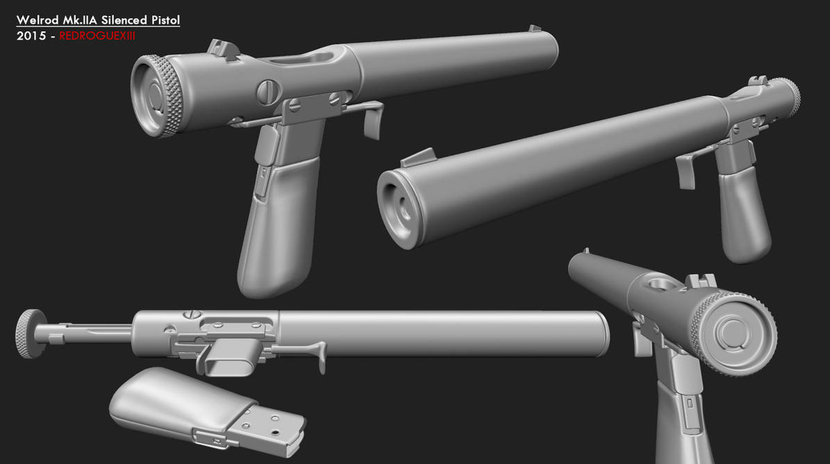 Welrod Mk.IIA Suppressed Pistol by redroguexiii on DeviantArt