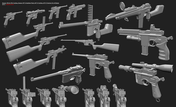 Mauser C96,  M712 Schnellfeuer, C96 Carbine, DL-44