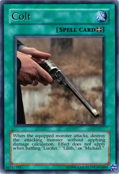 yugioh gun card Casey the Sniper - Casual Cards Yu-Gi-Oh! Card: Colt by glomdi