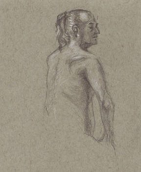 Life drawing - Man, back view