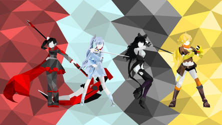 RWBY Polygon Wallpaper