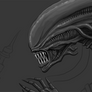 Giger's Alien Tribute - WIP 1