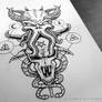 Cthulhu Demon - Tattoo Design
