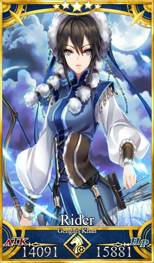 Fgo Card Genghis Khan By Icelance669 On Deviantart