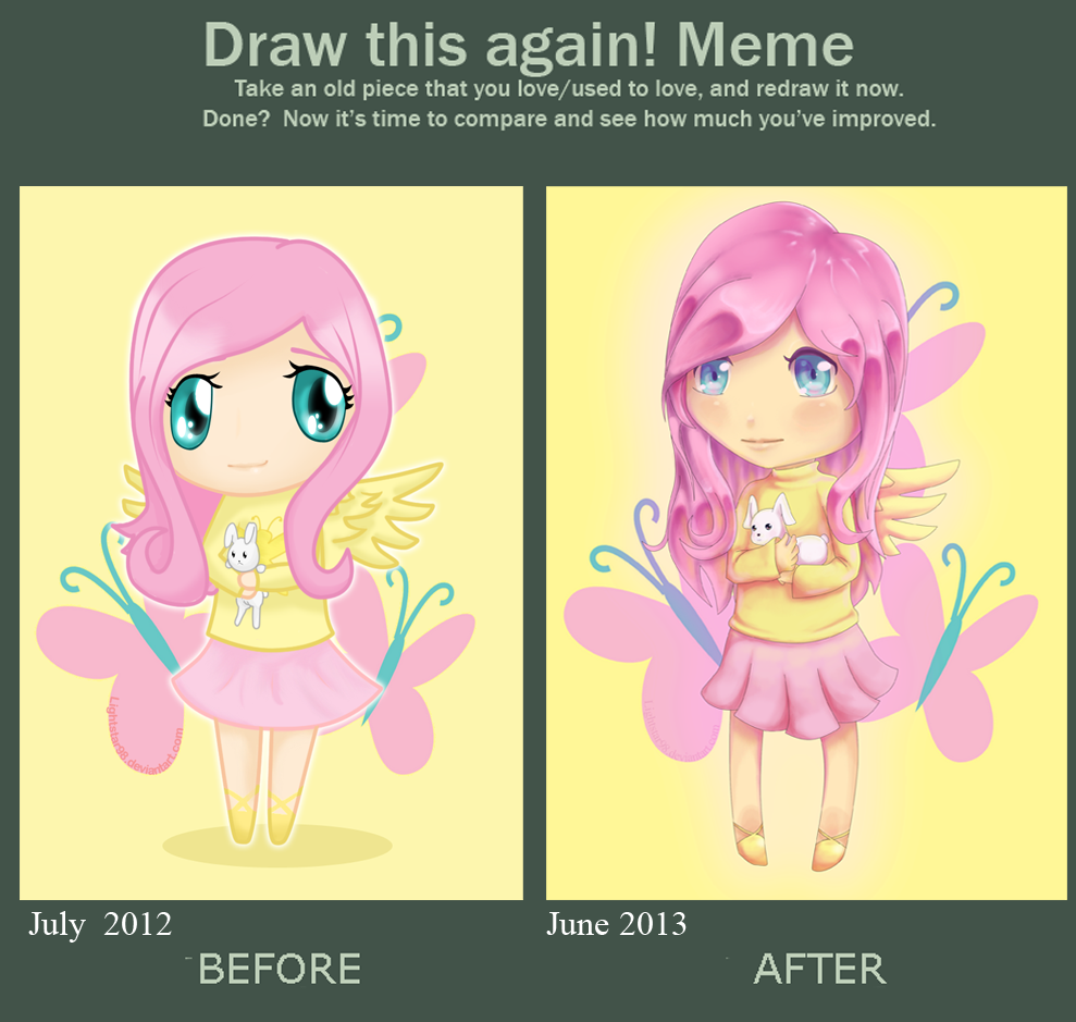 Draw this again: Fluttershy