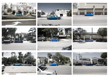 Blue Car Grid