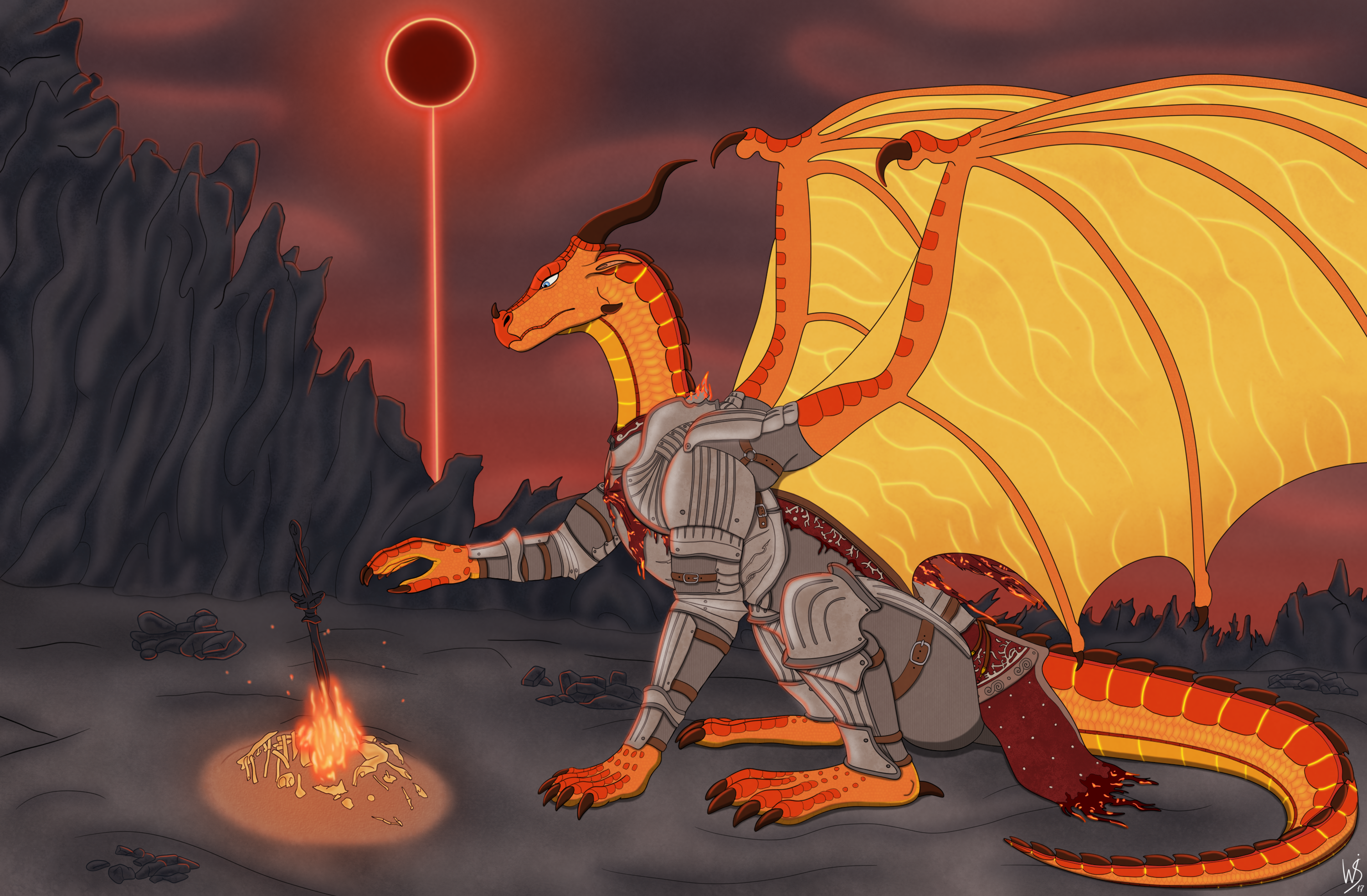 Peril, Lord of Cinder [Crossover Art]