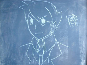 Draw on a blackboard: Klaus