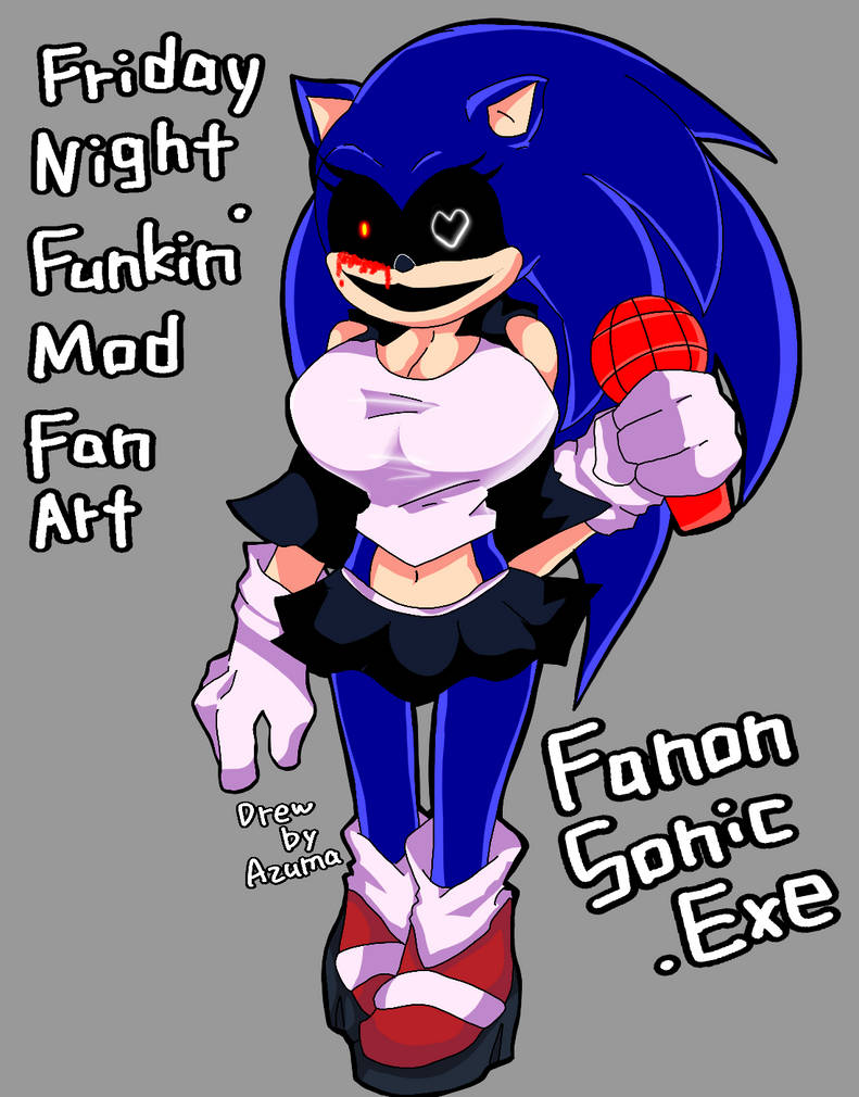 This is Sakura Sonica. Aka female Majin Sonic from the Sonic.EXE mod in  Friday night Funkin. : r/Miitopia