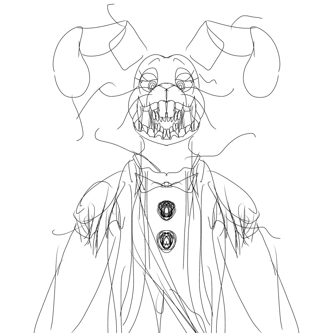 Springtrap (sketch) by Fang65799 on DeviantArt