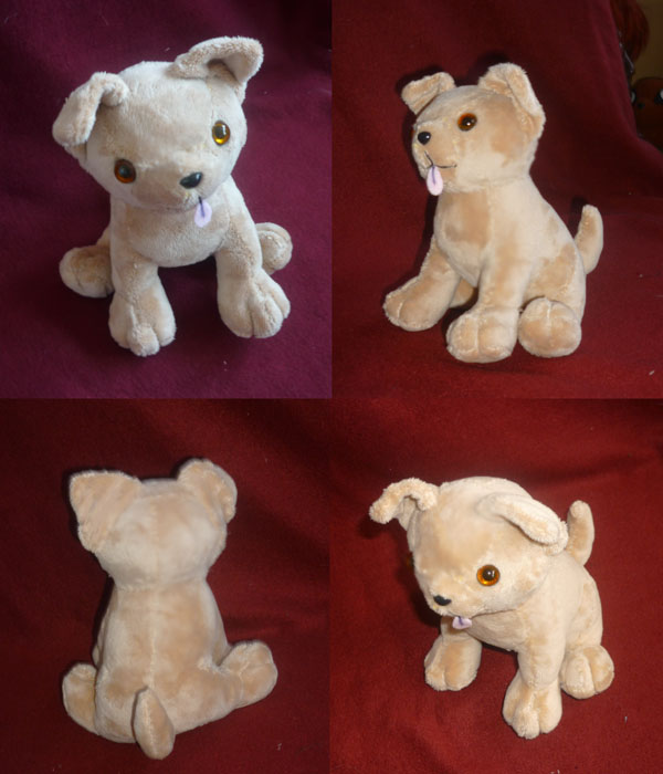 Tan puppy dog plush