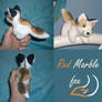 Magnet plush: Red marble fox