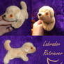 Mini magnet plush: Labrador