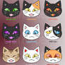 Kitty face designs