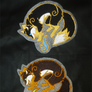 FOR SALE magical Fox patches - Golden trim version