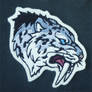 Embroidered Smilodon patch - Grey