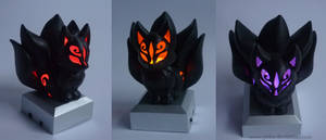 SOLD - 3D print Chibi Kitsune BLACK ver.