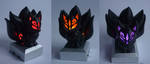 SOLD - 3D print Chibi Kitsune BLACK ver. by CyanFox3