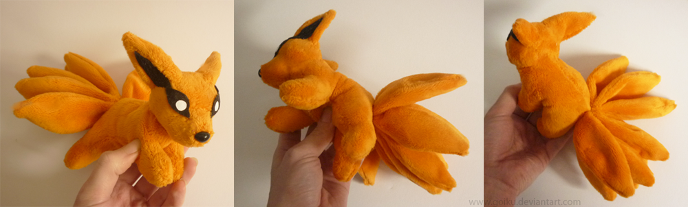 SOLD- Mini Kurama magnet plush by CyanFox3 on DeviantArt