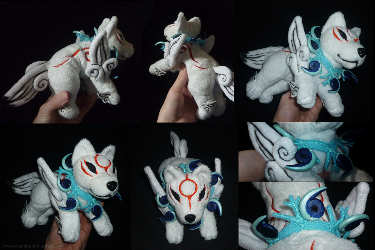 Commission: Okami Amaterasu Tundra beads