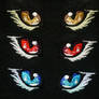 Sparkling embroidered eyes