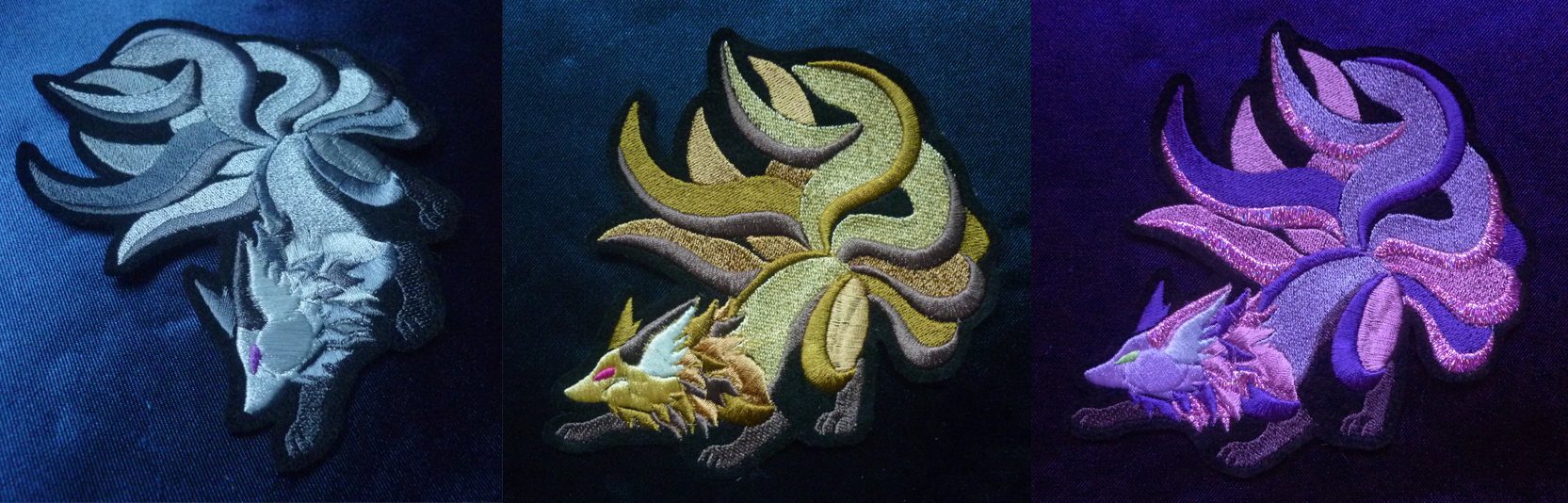 FOR SALE: Nine-tailed Kitsune patches