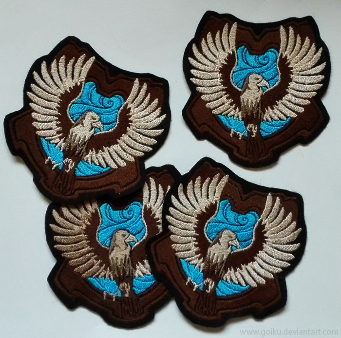 Embroidered HP Ravenclaw crests