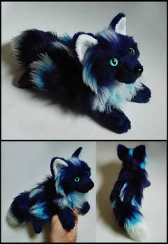 SOLD- Dark Blue Frost fox ~ Small floppy