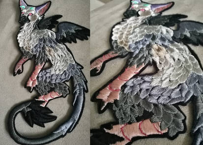 Trico Last Guardian ~ embroidery prototype